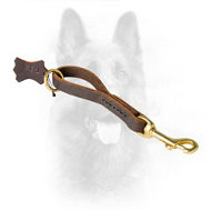 K9 Leather Grab Pull Tab Dog Leash  K9 Leather Grab Pull Tab Dog Leash