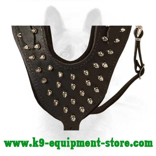Nickel Spikes Hand Set on Chest Plate